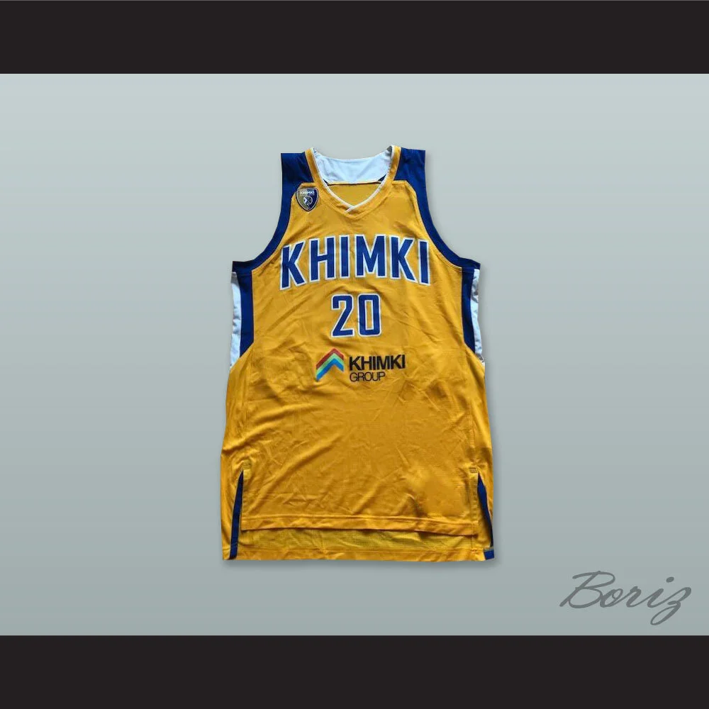 Andrey Zubkov 20 BC Khimki Moscow Russia Yellow Basketball